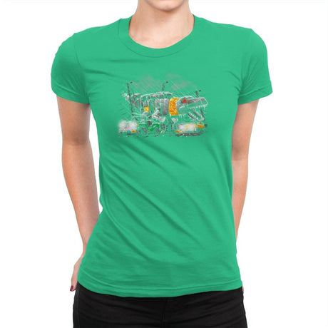 Dinobot Park Exclusive - Womens Premium T-Shirts RIPT Apparel Small / Kelly Green