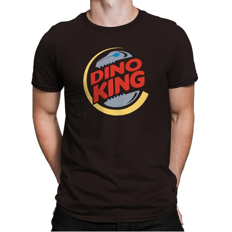 DinoKing Exclusive - Shirtformers - Mens Premium T-Shirts RIPT Apparel Small / Dark Chocolate