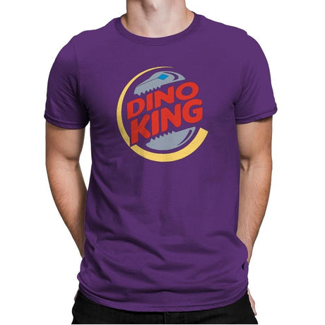 DinoKing Exclusive - Shirtformers - Mens Premium T-Shirts RIPT Apparel Small / Purple Rush