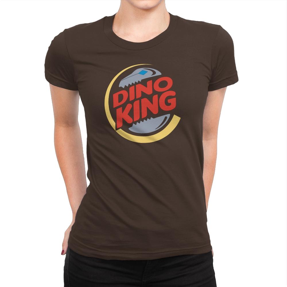 DinoKing Exclusive - Shirtformers - Womens Premium T-Shirts RIPT Apparel Small / Dark Chocolate