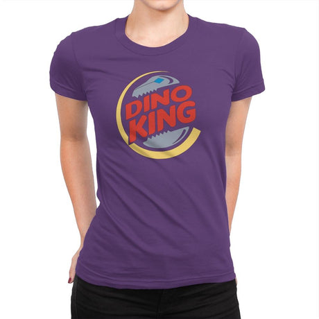 DinoKing Exclusive - Shirtformers - Womens Premium T-Shirts RIPT Apparel Small / Purple Rush