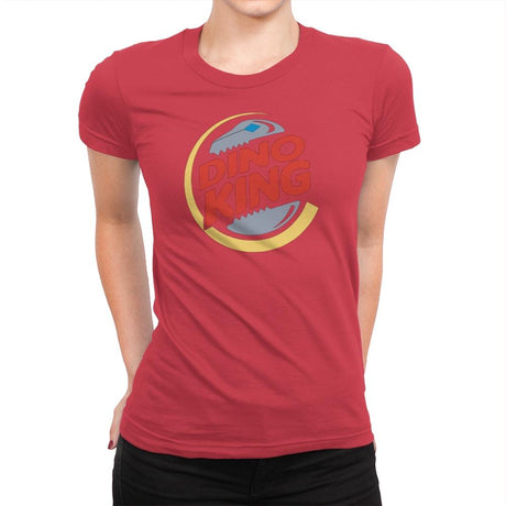 DinoKing Exclusive - Shirtformers - Womens Premium T-Shirts RIPT Apparel Small / Red