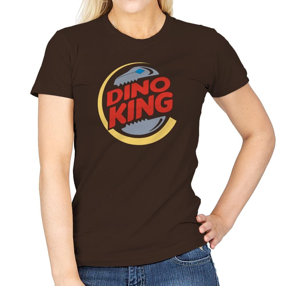 DinoKing Exclusive - Shirtformers - Womens T-Shirts RIPT Apparel Small / Dark Chocolate