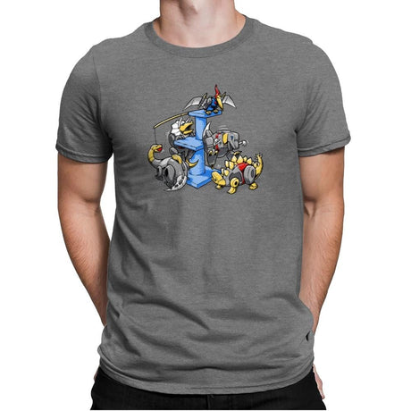 Dinopets Exclusive - Mens Premium T-Shirts RIPT Apparel Small / Heather Grey