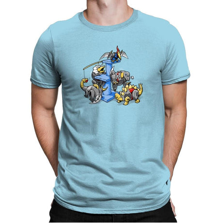 Dinopets Exclusive - Mens Premium T-Shirts RIPT Apparel Small / Light Blue