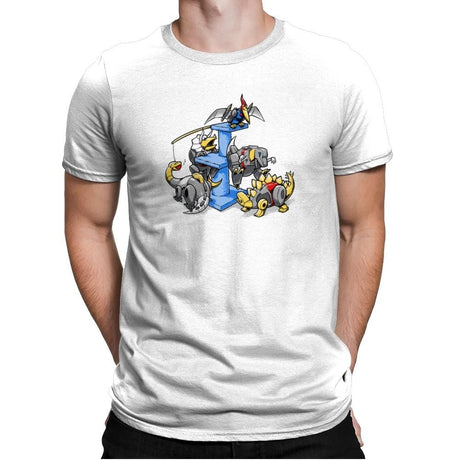 Dinopets Exclusive - Mens Premium T-Shirts RIPT Apparel Small / White