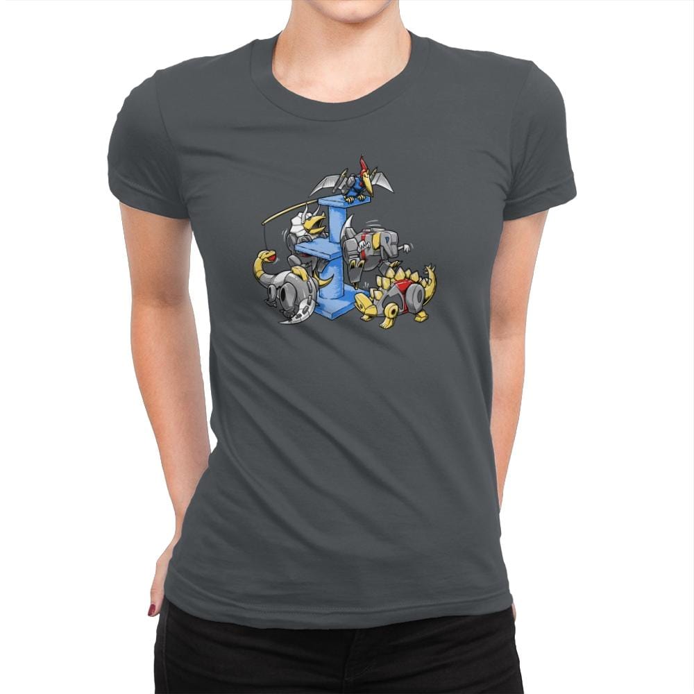 Dinopets Exclusive - Womens Premium T-Shirts RIPT Apparel Small / Heavy Metal