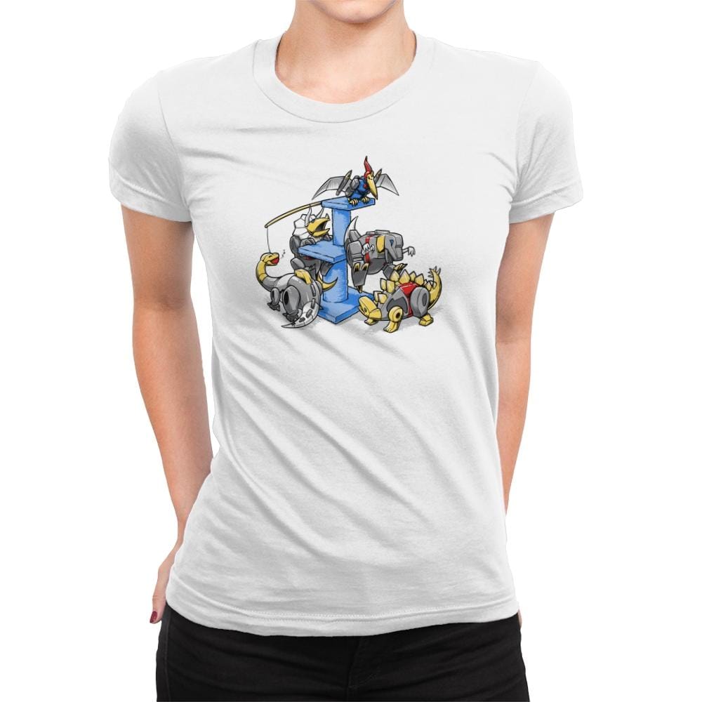 Dinopets Exclusive - Womens Premium T-Shirts RIPT Apparel Small / White