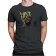 Dinosaur Offline - Mens Premium T-Shirts RIPT Apparel Small / Heavy Metal