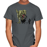 Dinosaur Offline - Mens T-Shirts RIPT Apparel Small / Charcoal
