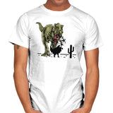 Dinosaur Offline - Mens T-Shirts RIPT Apparel Small / White