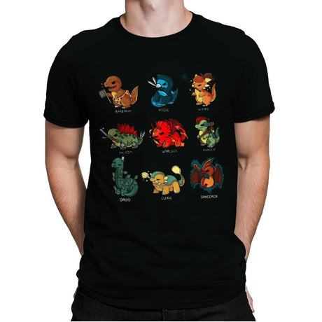 Dinosaur Role Play - Mens Premium T-Shirts RIPT Apparel Small / Black