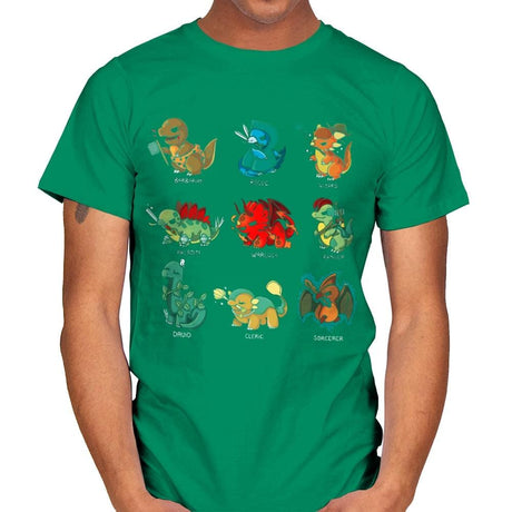 Dinosaur Role Play - Mens T-Shirts RIPT Apparel Small / Kelly