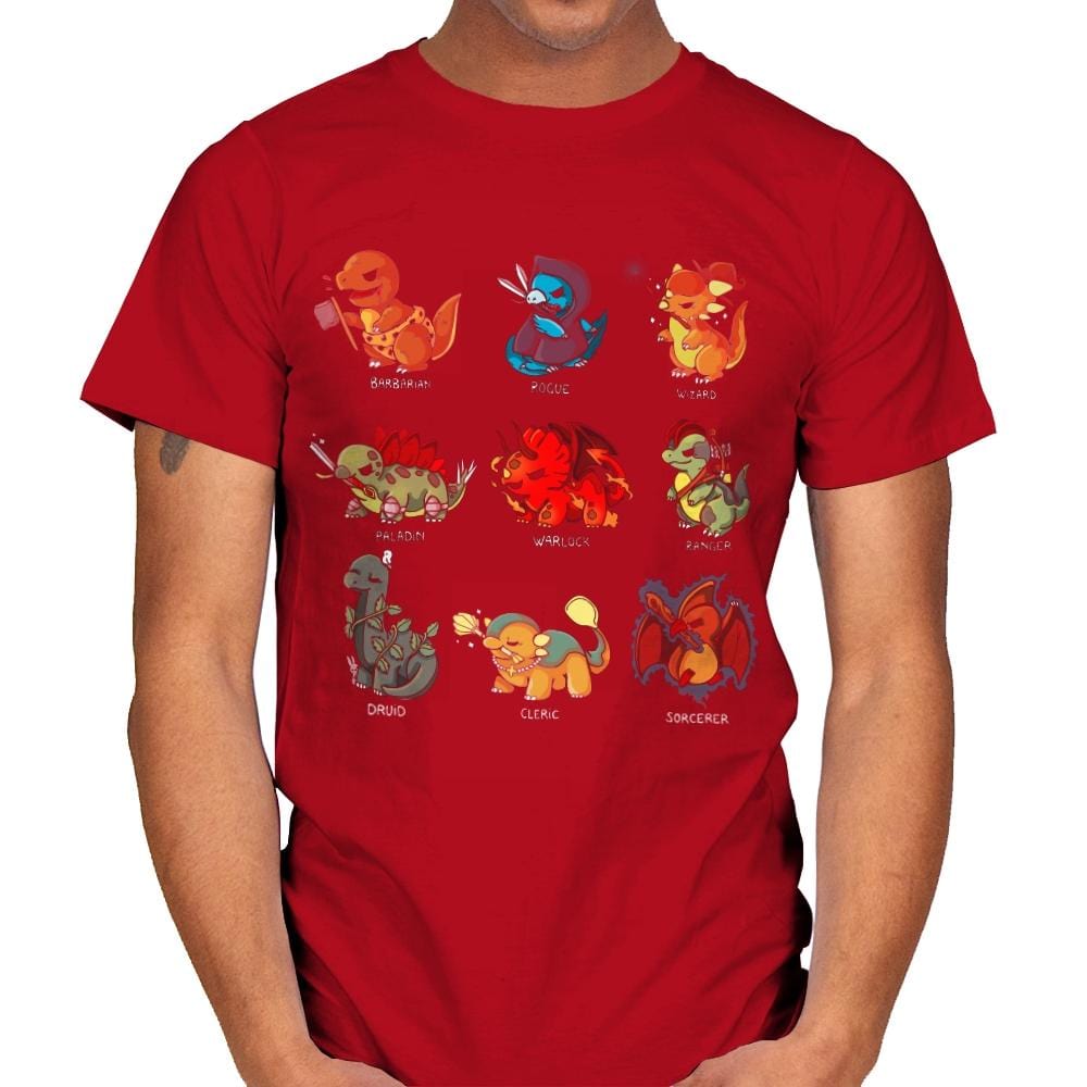 Dinosaur Role Play - Mens T-Shirts RIPT Apparel Small / Red