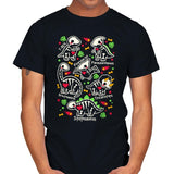 Dinosaurs skeletons - Mens T-Shirts RIPT Apparel Small / Black