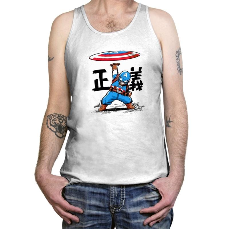 Disc of Justice - Tanktop Tanktop RIPT Apparel X-Small / White