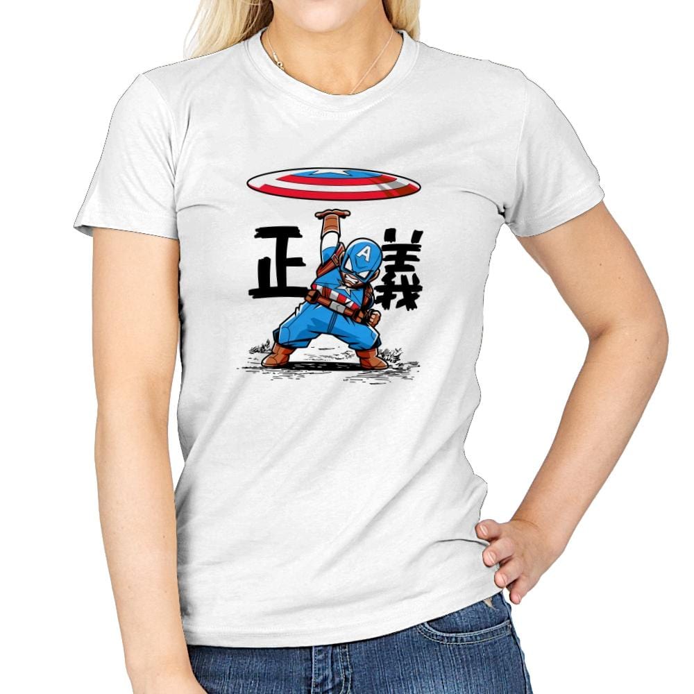 Disc of Justice - Womens T-Shirts RIPT Apparel Small / White