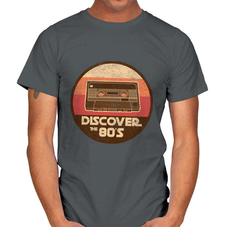 Discover the 80's - Mens T-Shirts RIPT Apparel Small / Charcoal