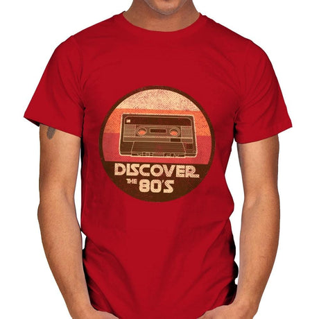 Discover the 80's - Mens T-Shirts RIPT Apparel Small / Red
