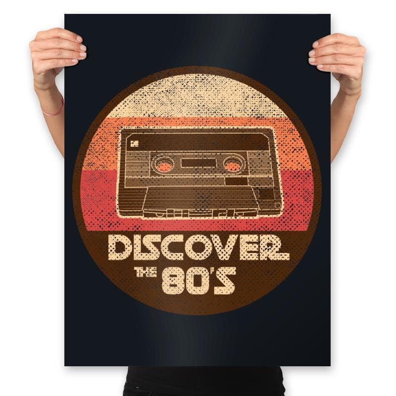 Discover the 80's - Prints Posters RIPT Apparel 18x24 / Black