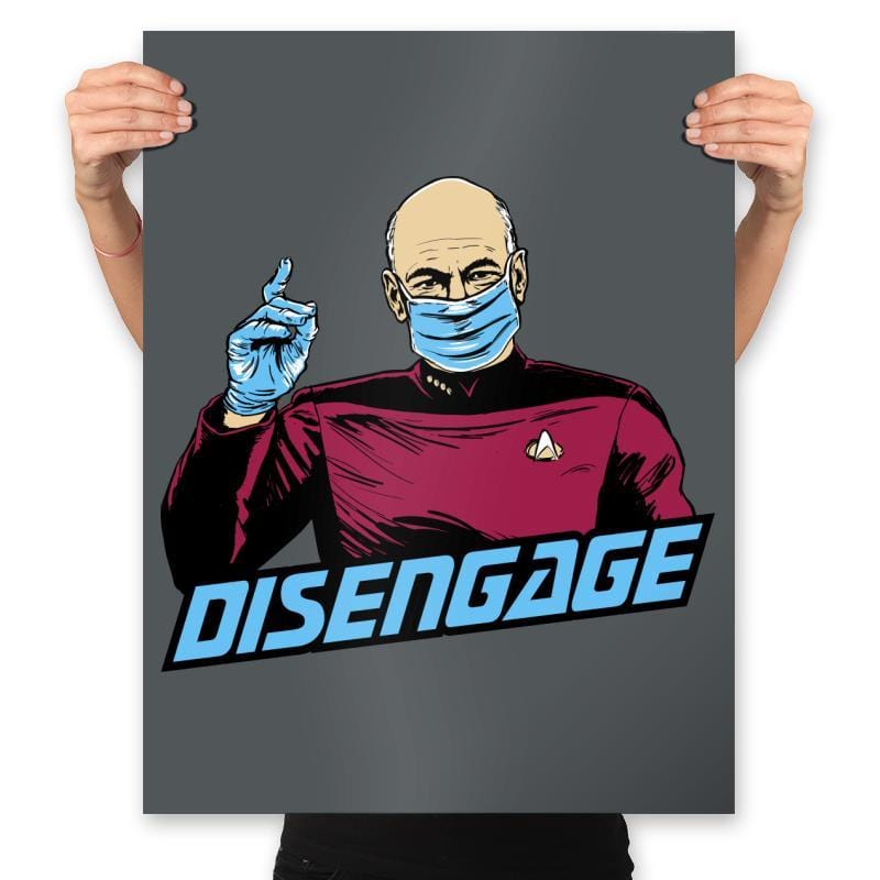 Disengage - Prints Posters RIPT Apparel 18x24 / Charcoal