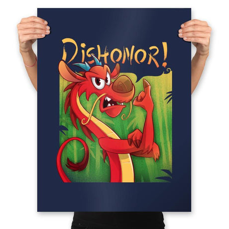 Dishonor! - Prints Posters RIPT Apparel 18x24 / Navy