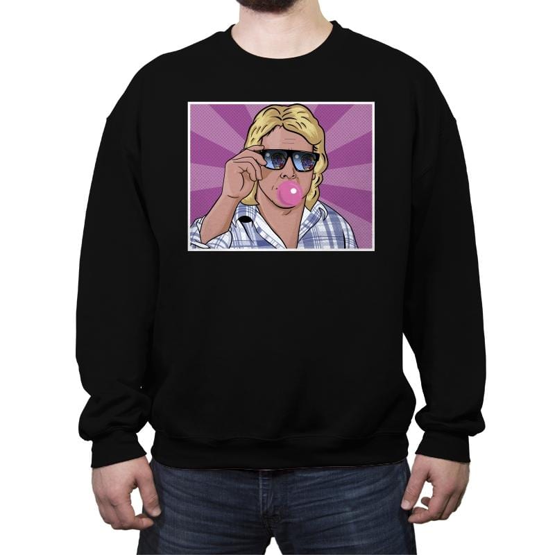 Disobey Pop Art - Crew Neck Sweatshirt Crew Neck Sweatshirt RIPT Apparel Small / Black