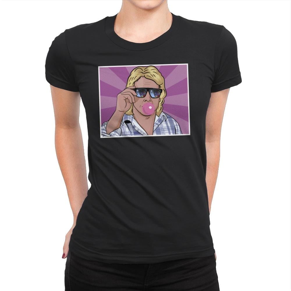 Disobey Pop Art - Womens Premium T-Shirts RIPT Apparel Small / Black