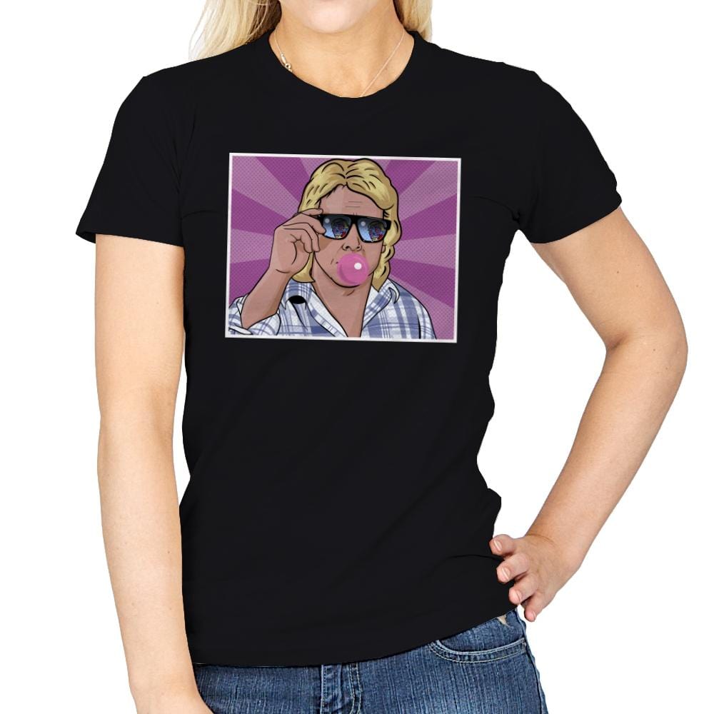 Disobey Pop Art - Womens T-Shirts RIPT Apparel Small / Black