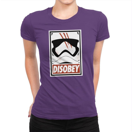Disobey the Order - Best Seller - Womens Premium T-Shirts RIPT Apparel Small / Purple Rush