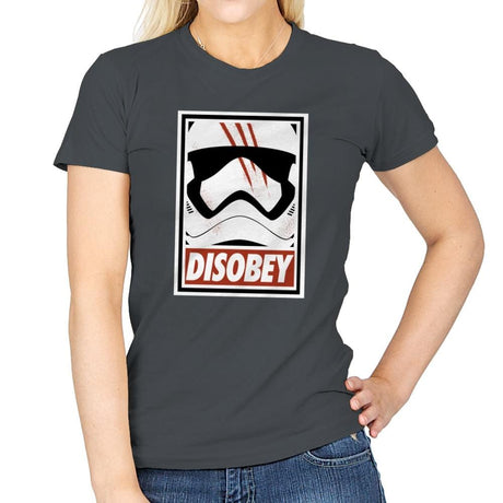 Disobey the Order - Best Seller - Womens T-Shirts RIPT Apparel Small / Charcoal