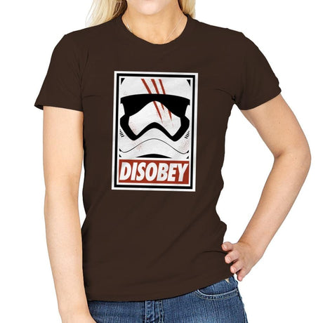 Disobey the Order - Best Seller - Womens T-Shirts RIPT Apparel Small / Dark Chocolate