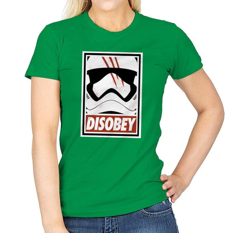 Disobey the Order - Best Seller - Womens T-Shirts RIPT Apparel Small / Irish Green