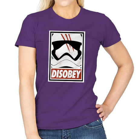 Disobey the Order - Best Seller - Womens T-Shirts RIPT Apparel Small / Purple