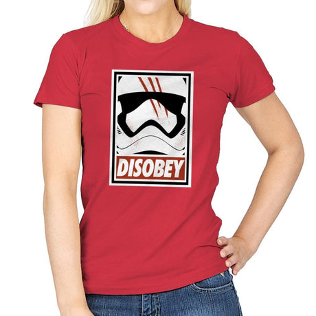 Disobey the Order - Best Seller - Womens T-Shirts RIPT Apparel Small / Red