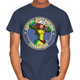 Distancing Champ - Anytime - Mens T-Shirts RIPT Apparel Small / Navy