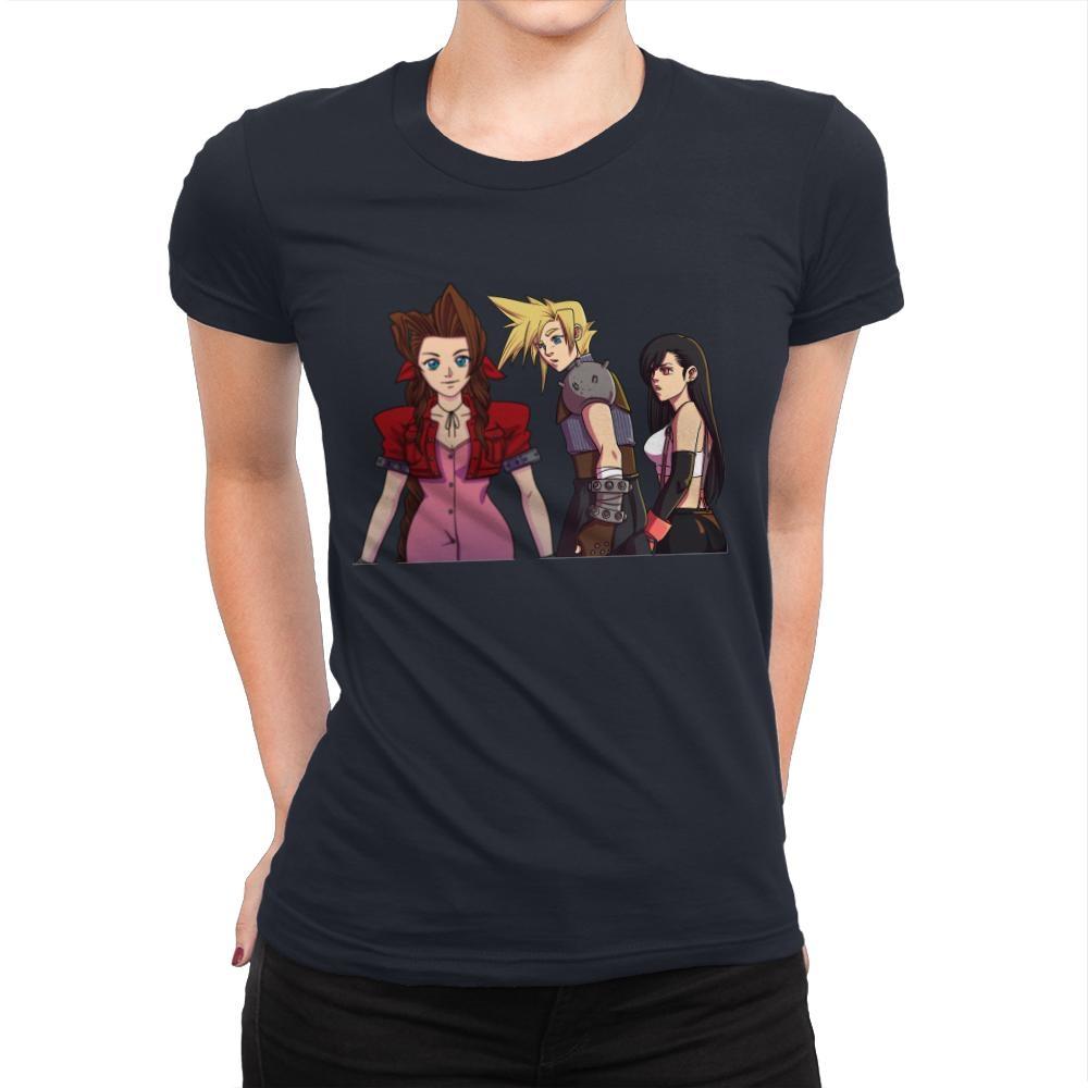 Distracted Cloud - Womens Premium T-Shirts RIPT Apparel Small / Midnight Navy