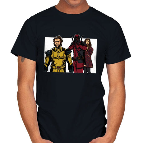 Distracted Deadpool - Mens T-Shirts RIPT Apparel Small / Black