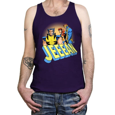Distracted JEEEAN - Tanktop Tanktop RIPT Apparel X-Small / Team Purple