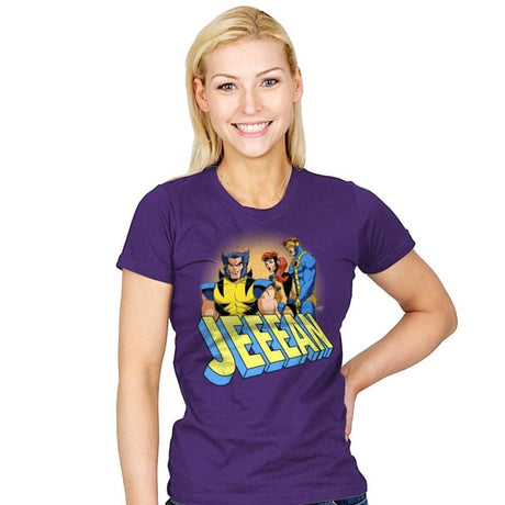 Distracted JEEEAN - Womens T-Shirts RIPT Apparel Small / Purple