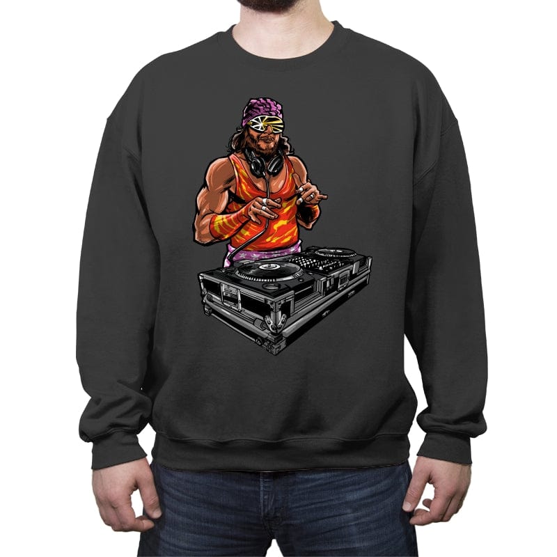 DJ Macho - Crew Neck Sweatshirt Crew Neck Sweatshirt RIPT Apparel Small / Charcoal