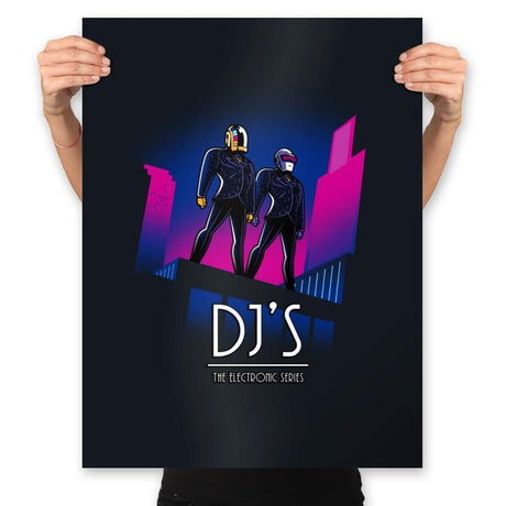 DJ'S The Electronic Series - Prints Posters RIPT Apparel 18x24 / Black