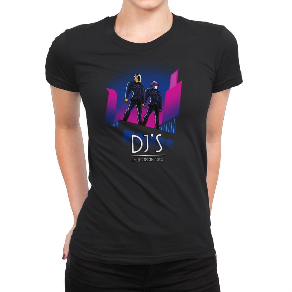 DJ'S The Electronic Series - Womens Premium T-Shirts RIPT Apparel Small / Black