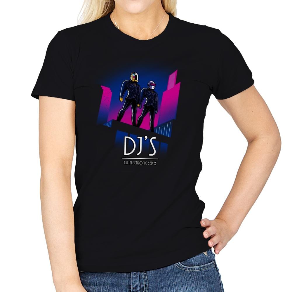 DJ'S The Electronic Series - Womens T-Shirts RIPT Apparel Small / Black