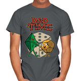 DnD Time - Mens T-Shirts RIPT Apparel Small / Charcoal