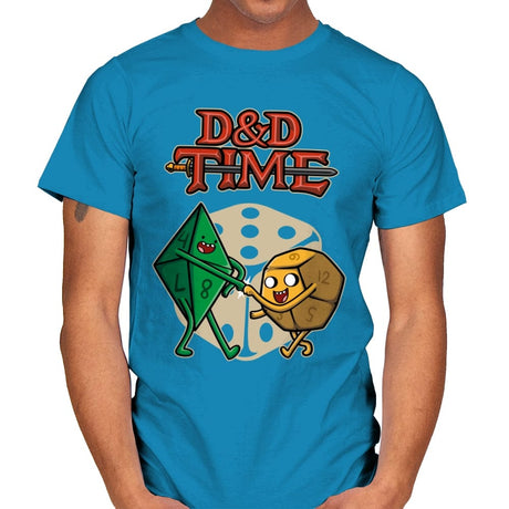 DnD Time - Mens T-Shirts RIPT Apparel Small / Sapphire
