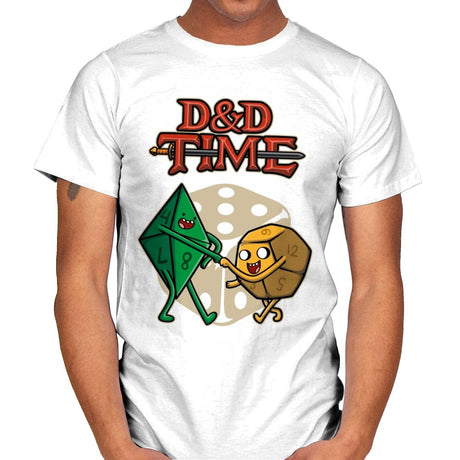 DnD Time - Mens T-Shirts RIPT Apparel Small / White