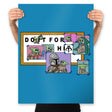 Do it for Him - Prints Posters RIPT Apparel 18x24 / Sapphire