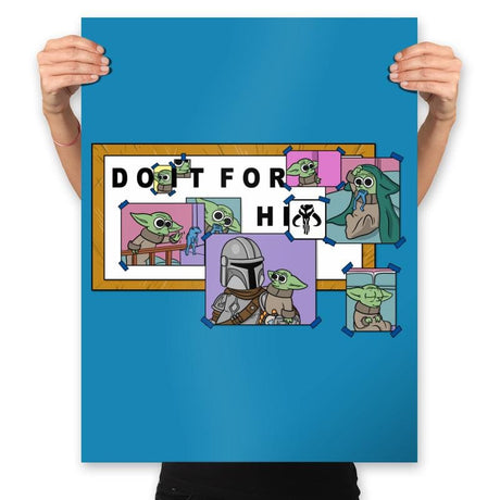 Do it for Him - Prints Posters RIPT Apparel 18x24 / Sapphire