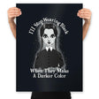 Do You Always Wear Black? - Prints Posters RIPT Apparel 18x24 / Black